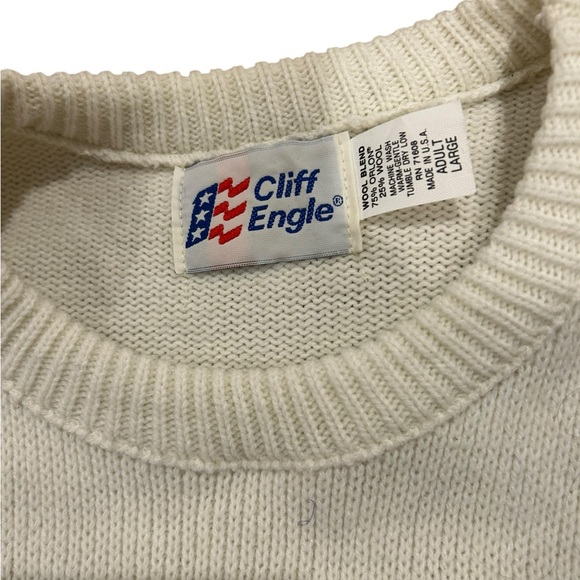 Vintage 80s Cliff Engle Albuquerque Balloon Fiesta Sweater New Mexico - Picture 3 of 4